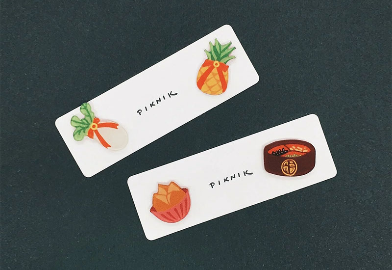 日日野餐 過年文化系列 耳環耳夾別針(多款可選)